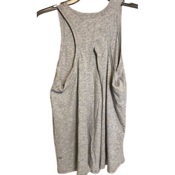 Lululemon Womens Gray Racerback Tank Top Size 4 - Picture 2 of 4